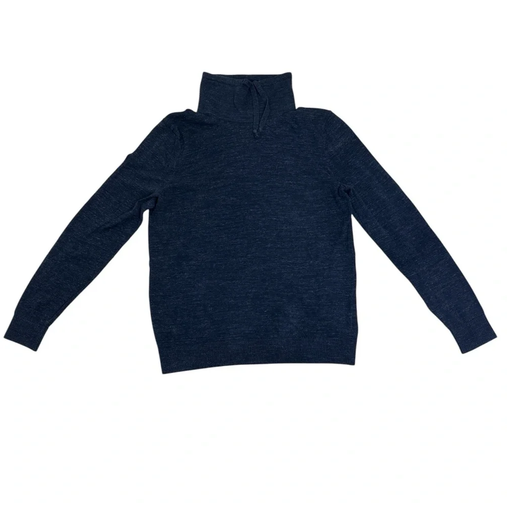 Banana Republic Organic Cotton Heathered Blue Turtleneck Sweater-Men’s Size L